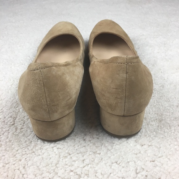 Franco Sarto Hartford Suede Kitten Heels Tan Size 9 - Picture 2 of 9